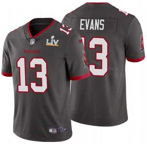 Nike Men & Women & Youth Buccaneers 13 Mike Evans Gray 2021 Super Bowl LV Vapor Untouchable Limited Jersey,We sell and wholesale Nike Men & Women & Youth Buccaneers 13 Mike Evans Gray 2021 Super Bowl LV Vapor Untouchable Limited Jersey on line form chian!